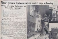 19580130 Nieuwsblad van het Noorden - Nieuw gebouw telefooncentrale