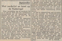 19501221 Nieuwsblad van het Noorden - brief Willem Valk